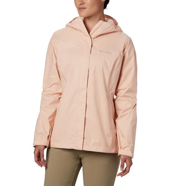 Columbia Womens Rain Jacket UK Sale - Arcadia II Jackets Pink UK-64377